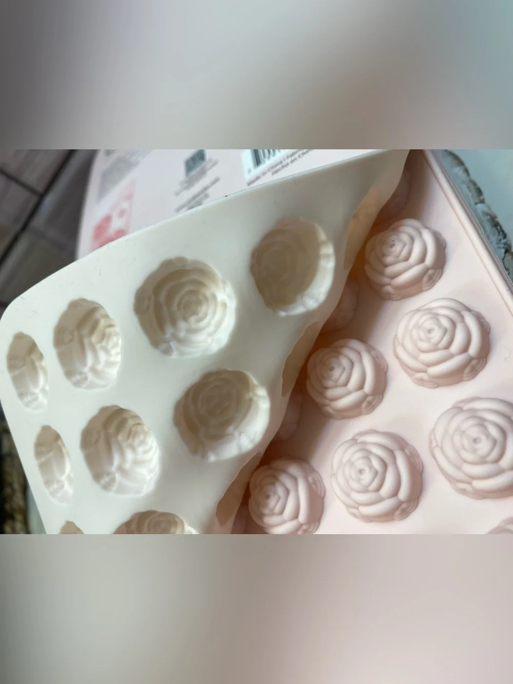 CWC ❤️Beautiful Roses shaped 4PC Ice Trays  mold BPA Free DIY NWT